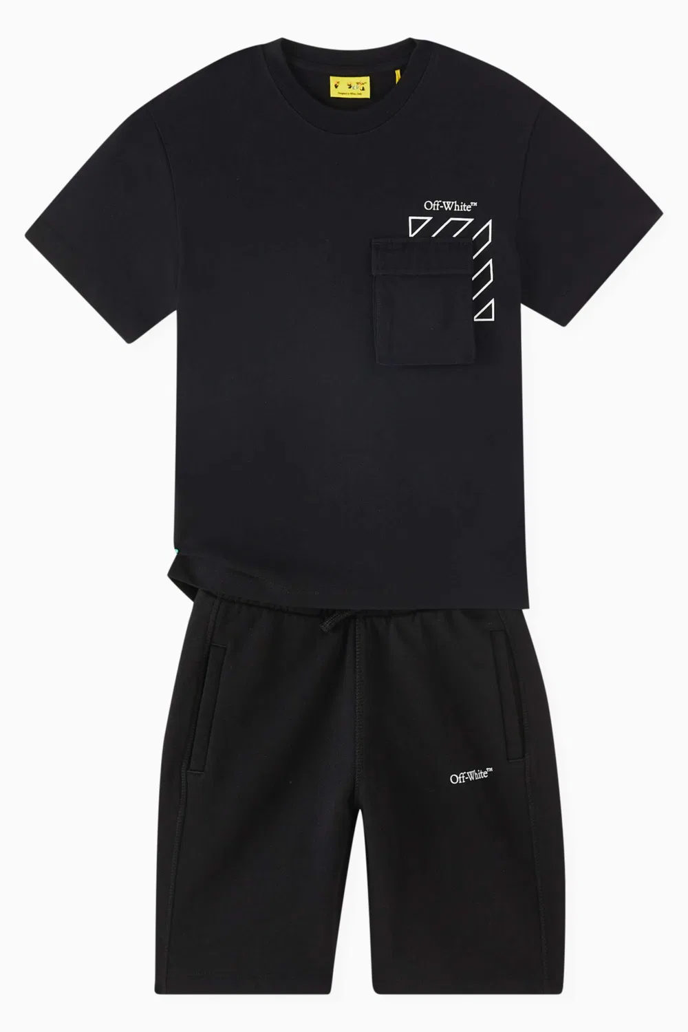 Шорты из футера Bookish Diag Off-White — фото 2