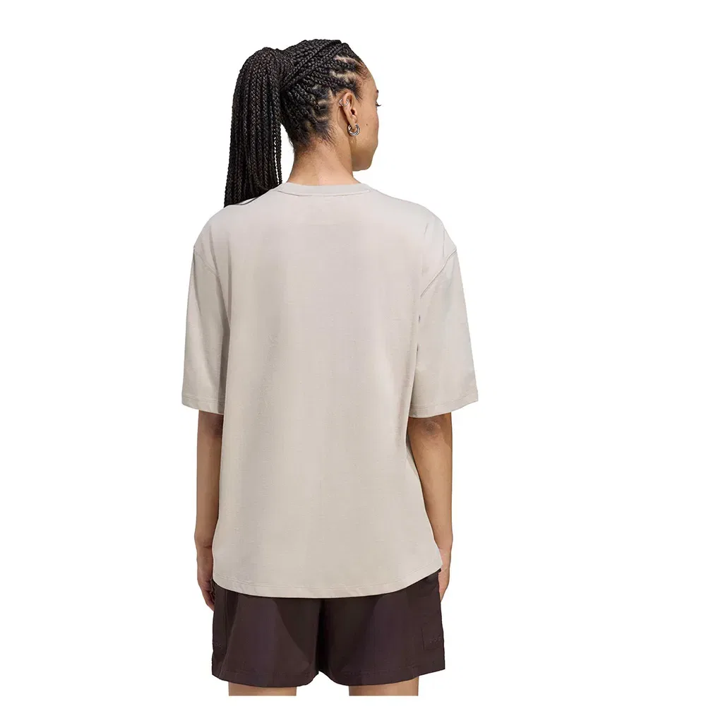 Женская футболка оверсайз с коротким рукавом Essentials Boyfriend Adidas Originals, Beige — фото 2