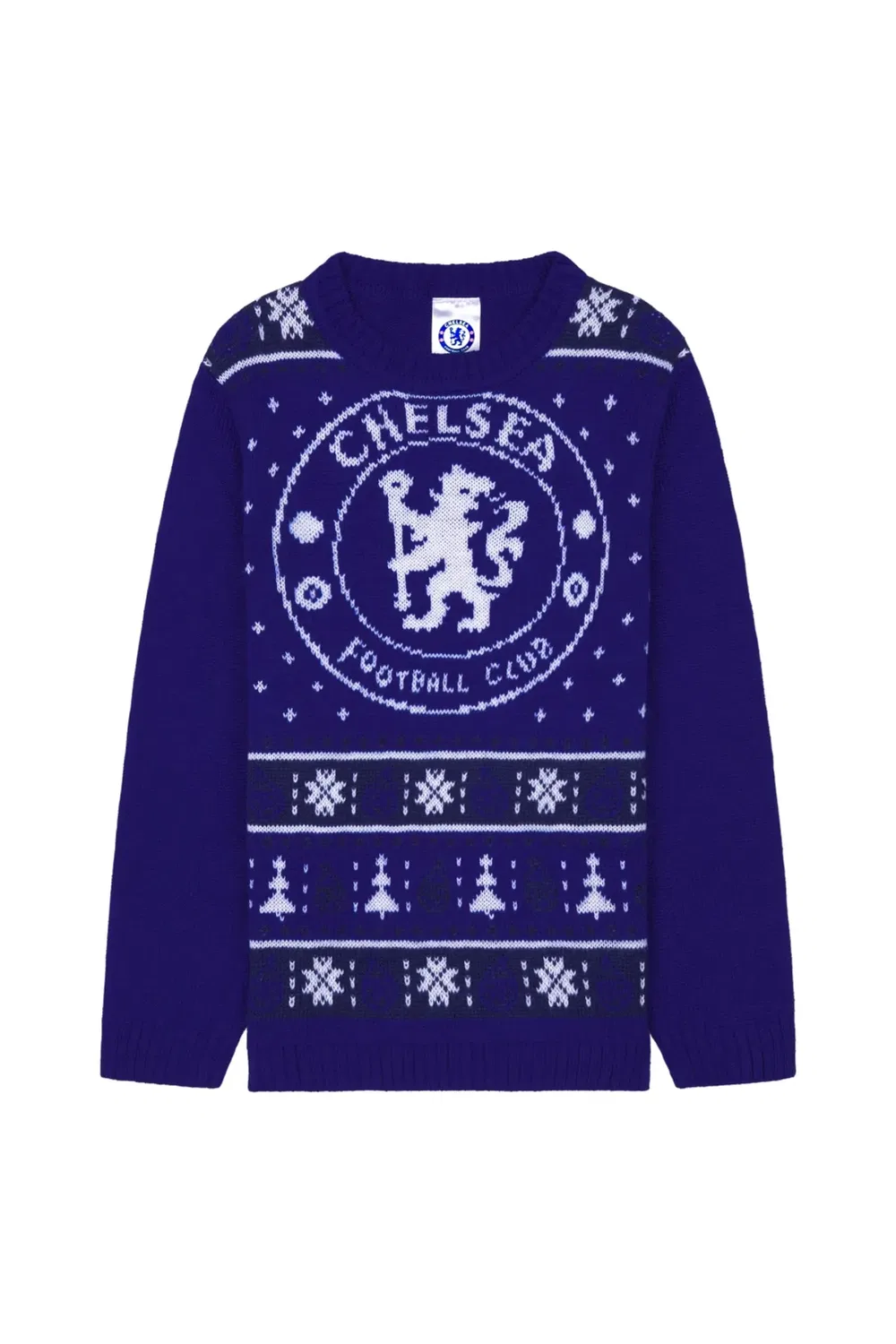 Свитшот с рождественским принтом Chelsea Fc, Blue