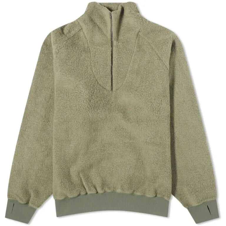 

Флисовая куртка Beams Plus Half Zip, хаки