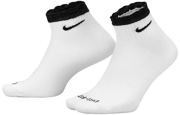 Женские носки с логотипом Nike, 2 пары, Белый