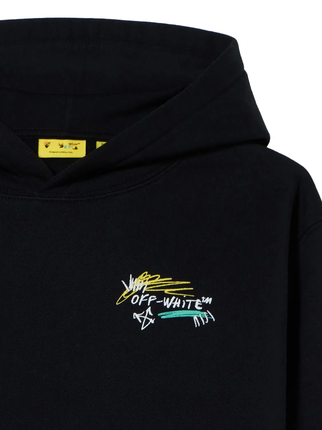 Худи Arrow Scribble черного цвета OFF-WHITE, черный — фото 2