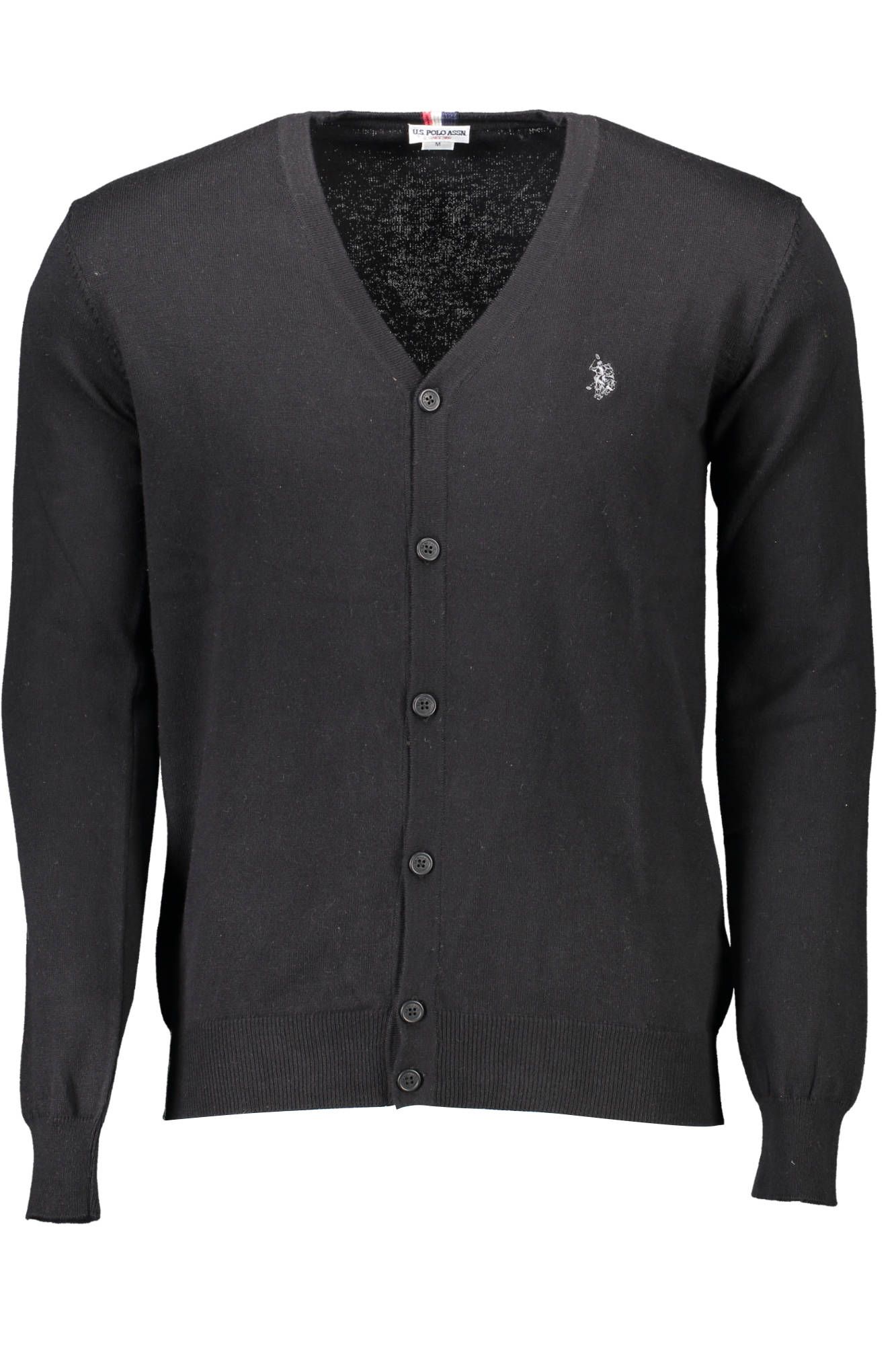 

Черный хлопковый мужской кардиган U.S. Polo Assn.