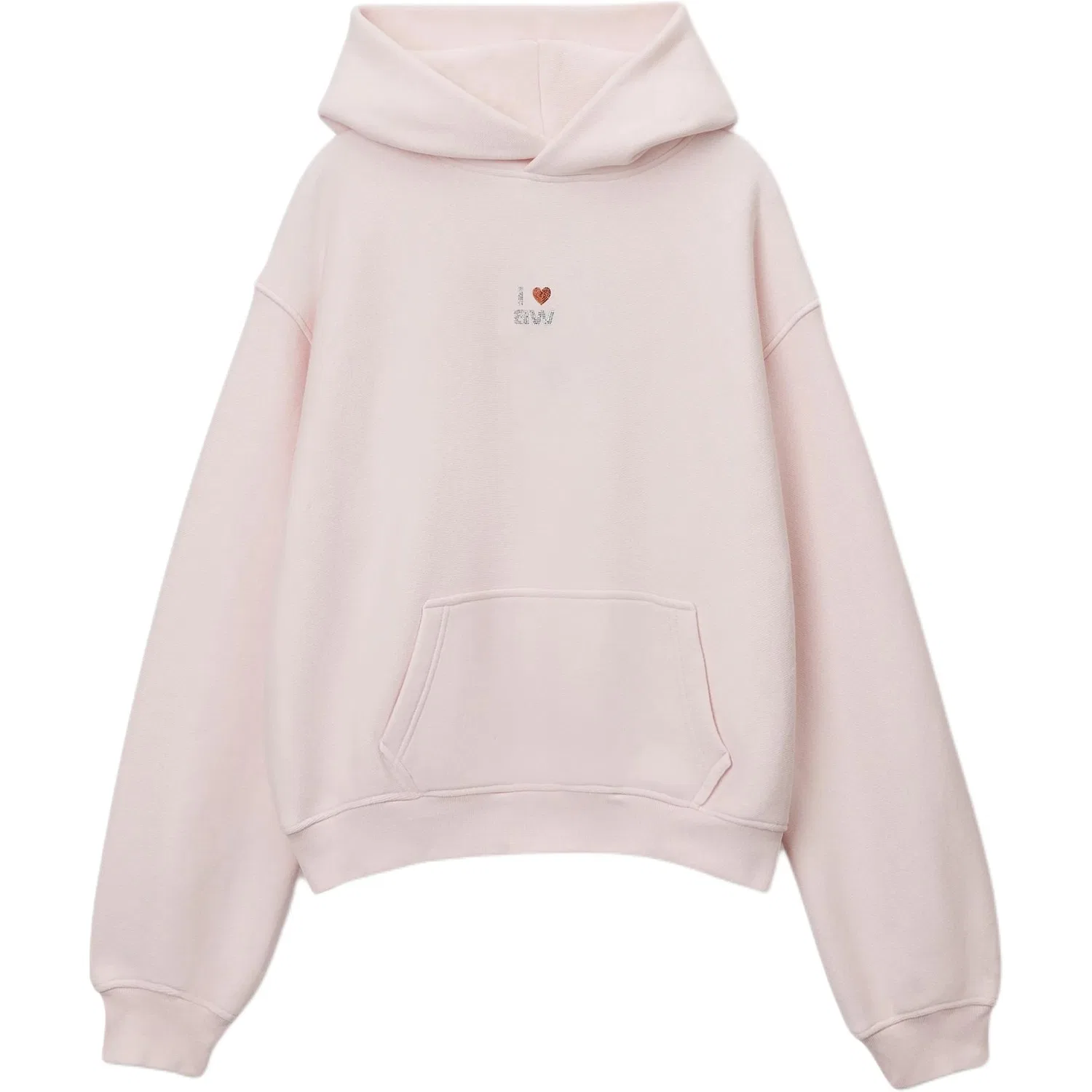 Женская толстовка с капюшоном Light Pink Alexander Wang