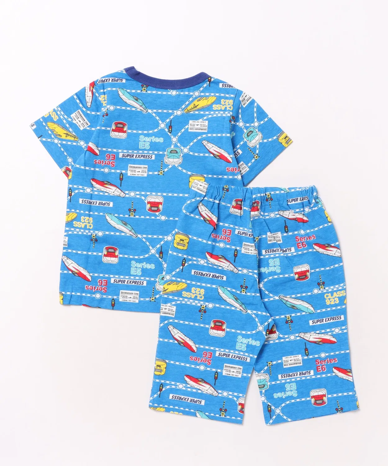 Детская пижама с коротким рукавом с принтом JR Shinkansen Kids Foret, Серый — фото 4