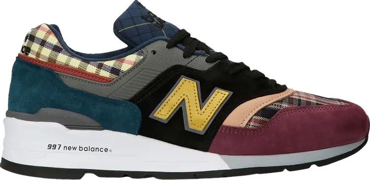 

Кроссовки New Balance 997 Made In USA 'Plaid Pack - Burgundy', красный