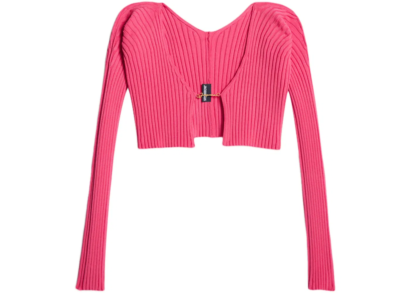 Женский кардиган с логотипом Jacquemus La Maille Pralu Micro Charm Logo, Pink