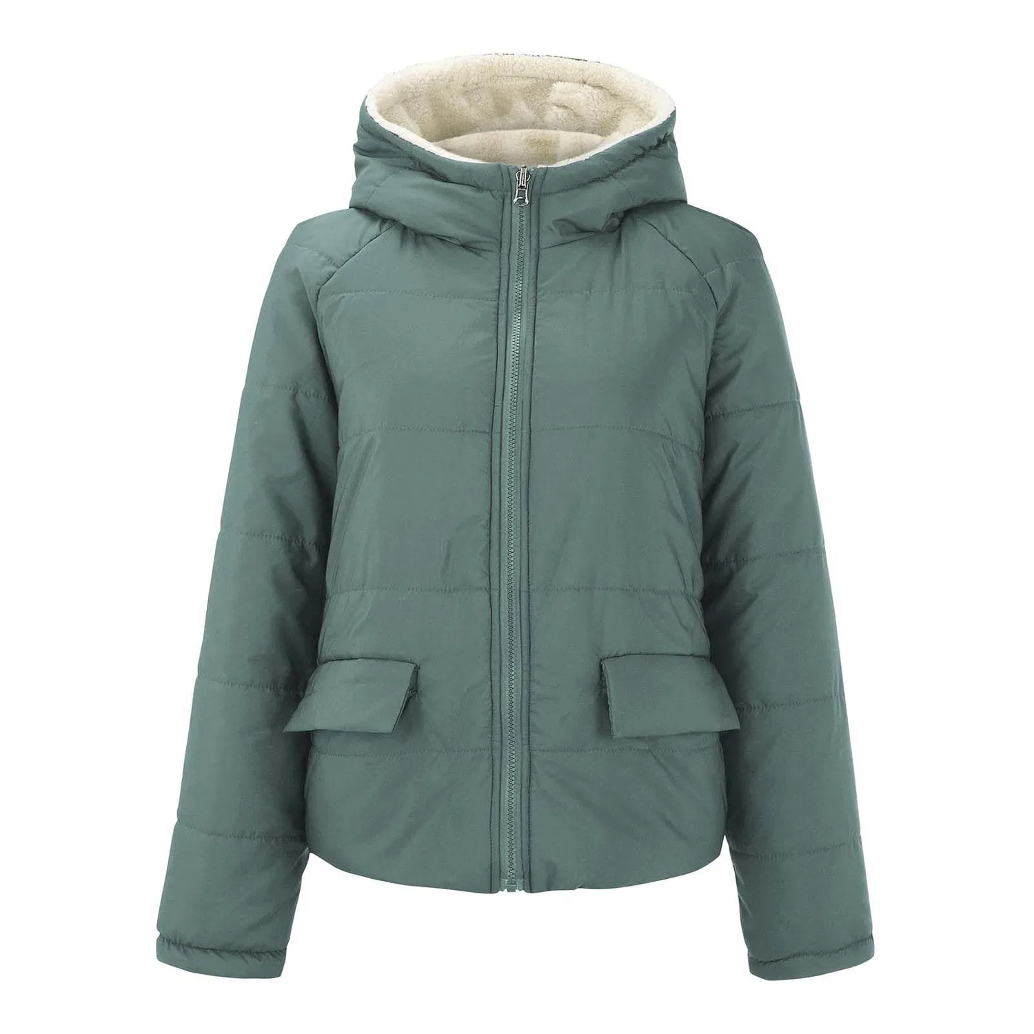 Женская куртка без рукавов Women Fashion Sleeveless Sweater Blouse Shirt Coat Sweatshirt Jacket, Verde Menta — фото 2