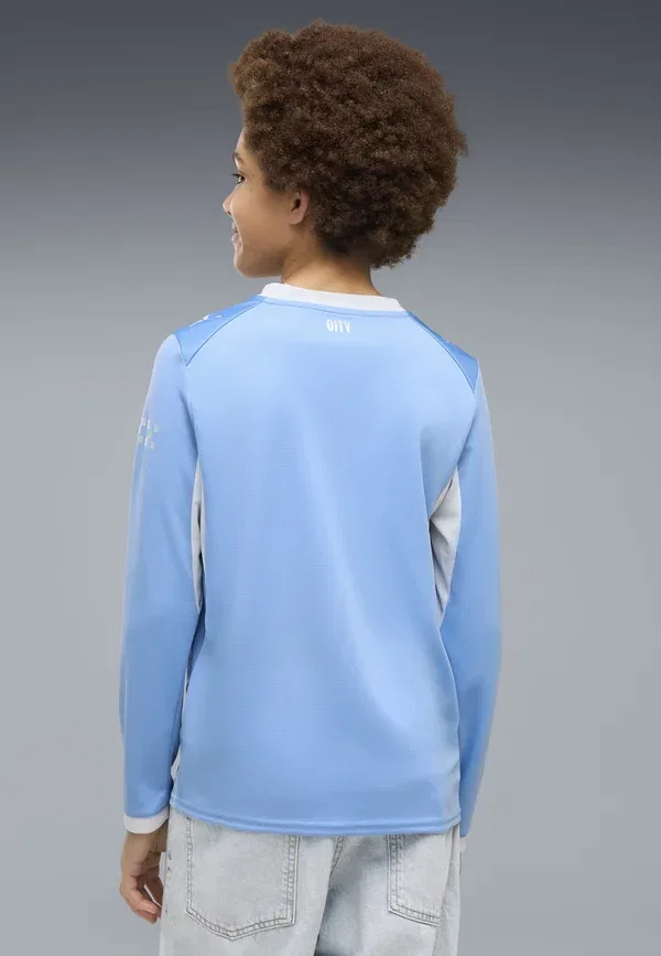 Футболка с длинным рукавом, влагоотводящая, Unisex, Puma, Team Light Blue-icy Blue, светло-голубой — фото 3