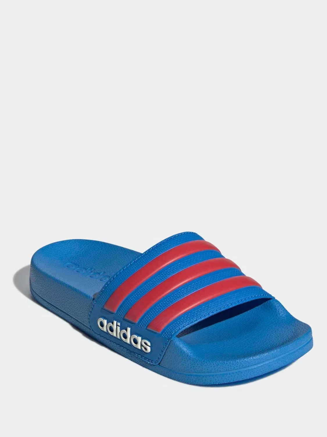 Сандалии-слайды adidas Adilette для детей, синий/красный — фото 4