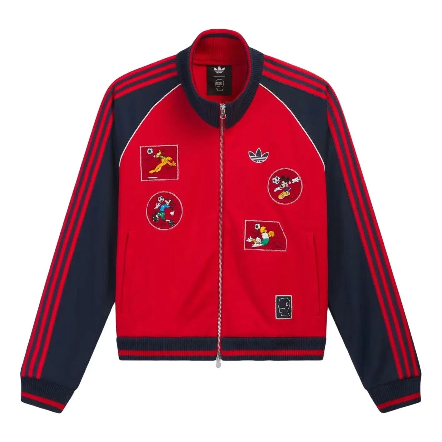 Мужская куртка с принтом Adidas x Brain Dead x Disney Track Jacket Asia Sizing 'Better Scarlet', красный