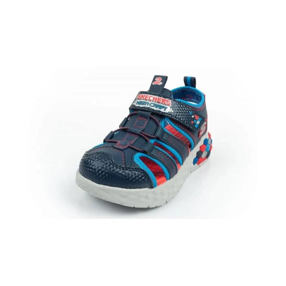 Детские кроссовки для мальчиков с платформой Skechers Mega-Splash 2.0, Blue Red — фото 3