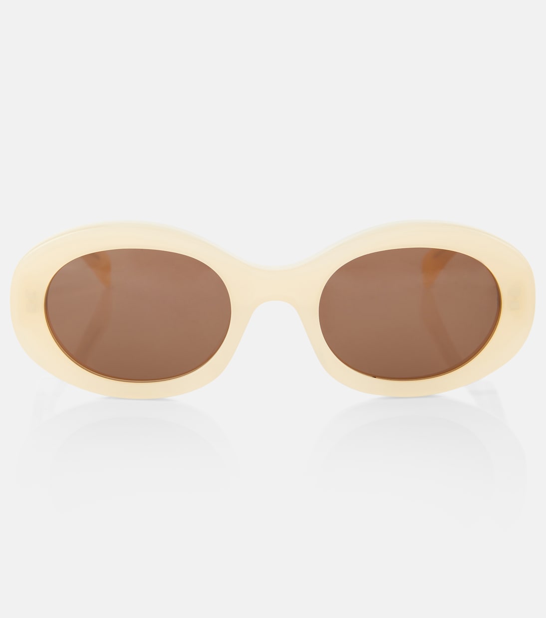 

Триумф 01 овальные солнцезащитные очки Celine Eyewear, Orange/ Other/ Brown