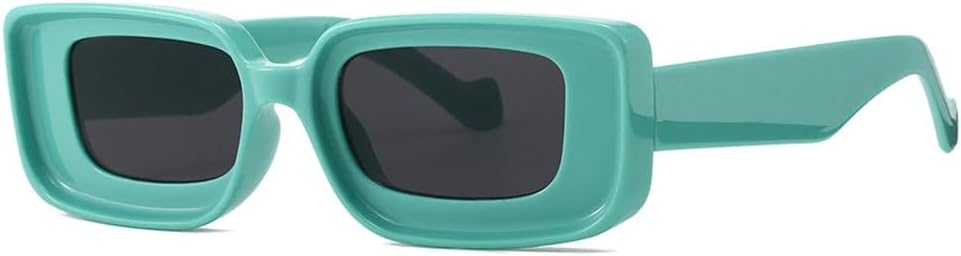 

Солнцезащитные очки прямоугольной формы 2027 года для женщин и мужчин. Модные винтажные солнцезащитные очки. Популярные очки с защитой от УФ-излучения UV400 MTZJH, Green Black