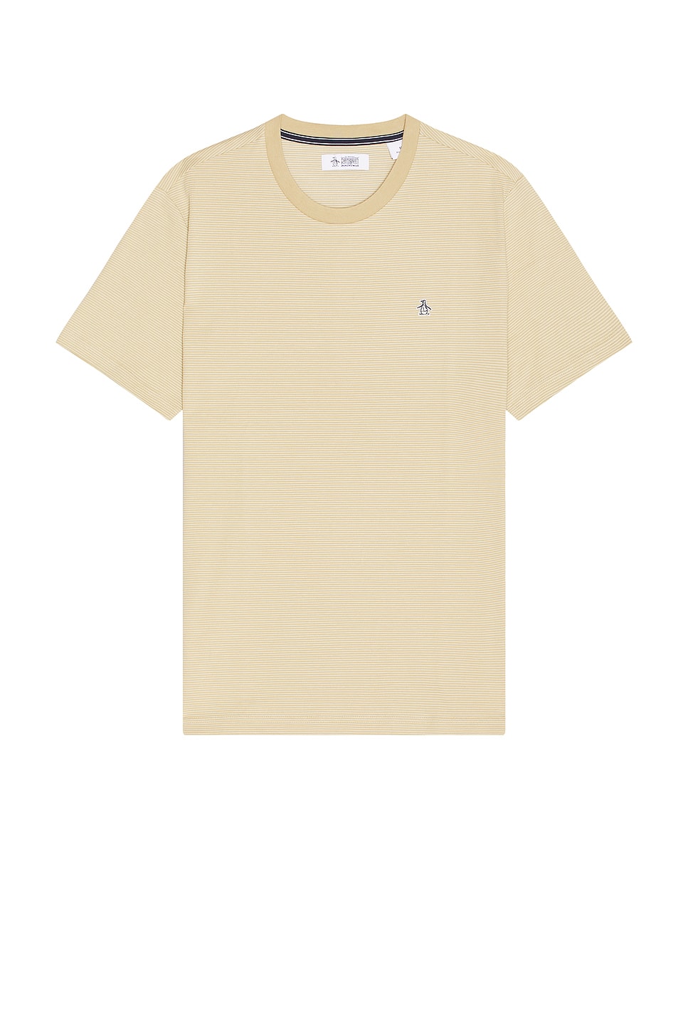 

Футболка с жаккардовой текстурой в полоску Original Penguin, цвет birch