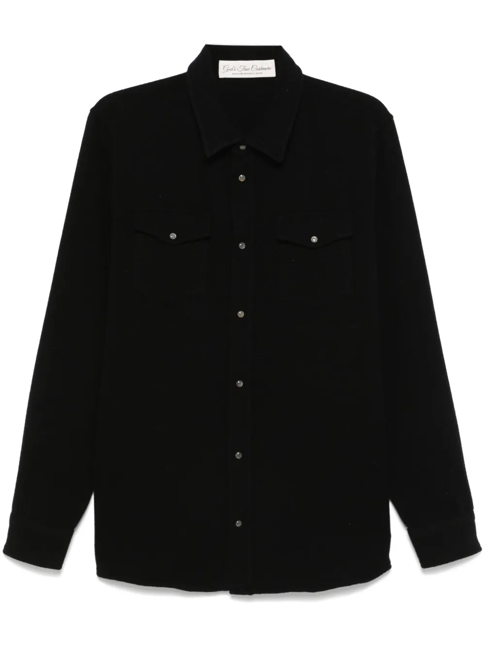 

Кашемировая рубашка GOD'S TRUE CASHMERE, черный