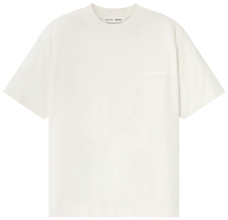 

Футболка Fear of God Essentials Embroidered Essential, кремовый, Бежевый, Футболка Fear of God Essentials Embroidered Essential, кремовый