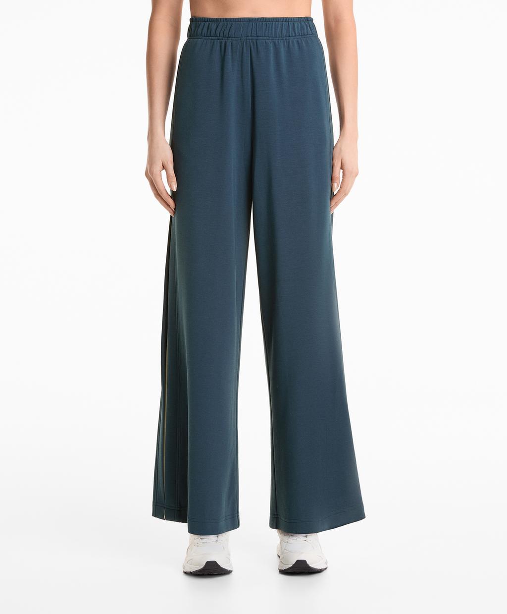 

Мягкие на ощупь брюки с модальной и контрастной боковой складкой Oysho, цвет Dark Blue