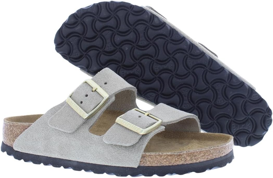 Сандалии Birkenstock Arizona с мягкой стелькой для взрослых унисекс, бежевый — фото 2