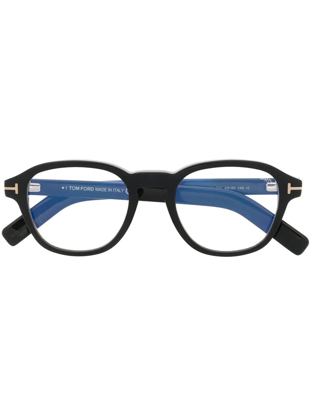 

Очки в круглой оправе TOM FORD Eyewear, черный