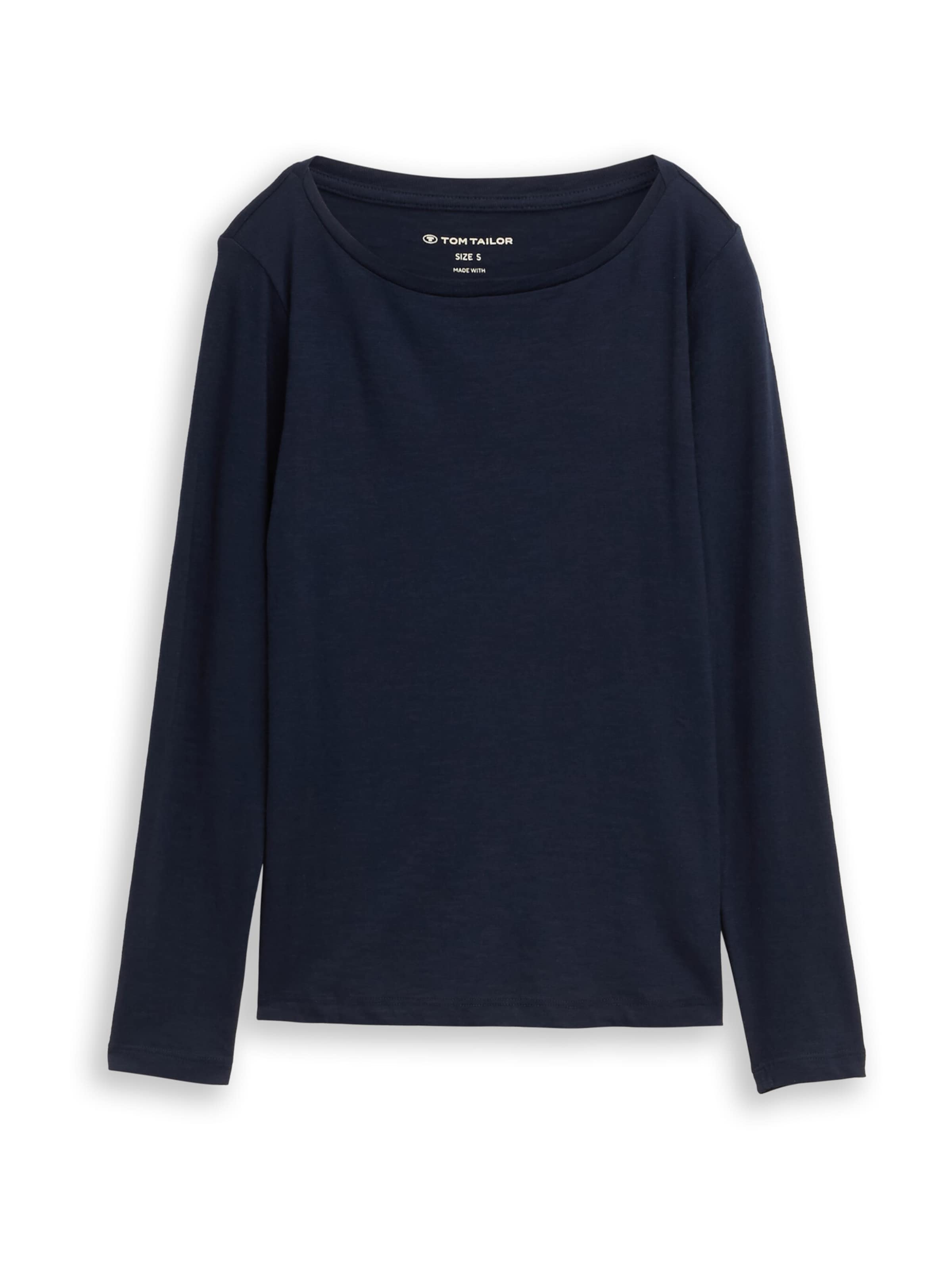 

TOM TAILOR Лонгслив в темно-синем цвете