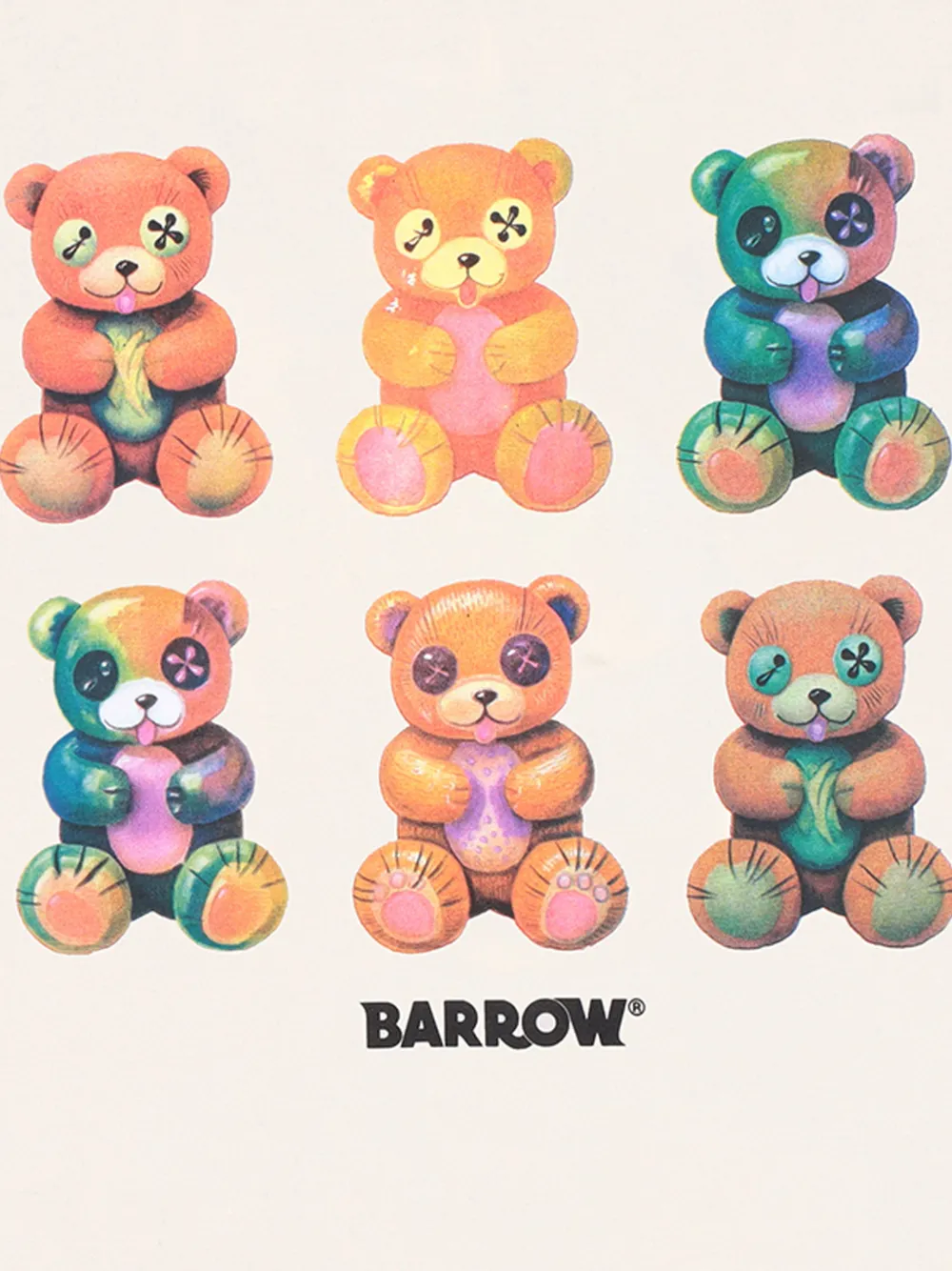 Футболка с принтом Тедди Barrow Kids, бежевый — фото 3