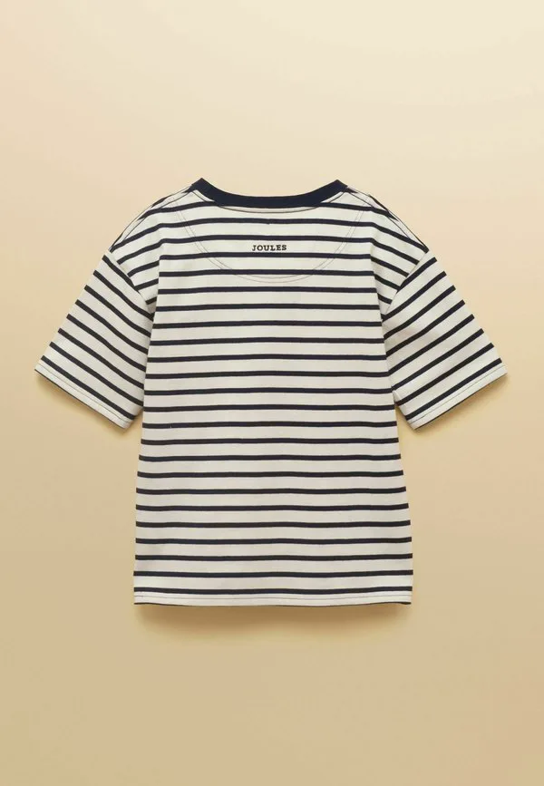 Футболка стандартного кроя с однотонным принтом let's go Joules, Navy Blue — фото 2