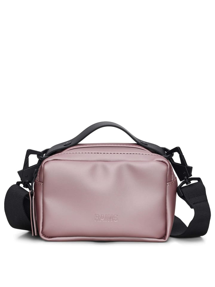 

RAINS Сумка Box Bag Micro - наплечная сумка 16 см (блестящая) в стиле Muse