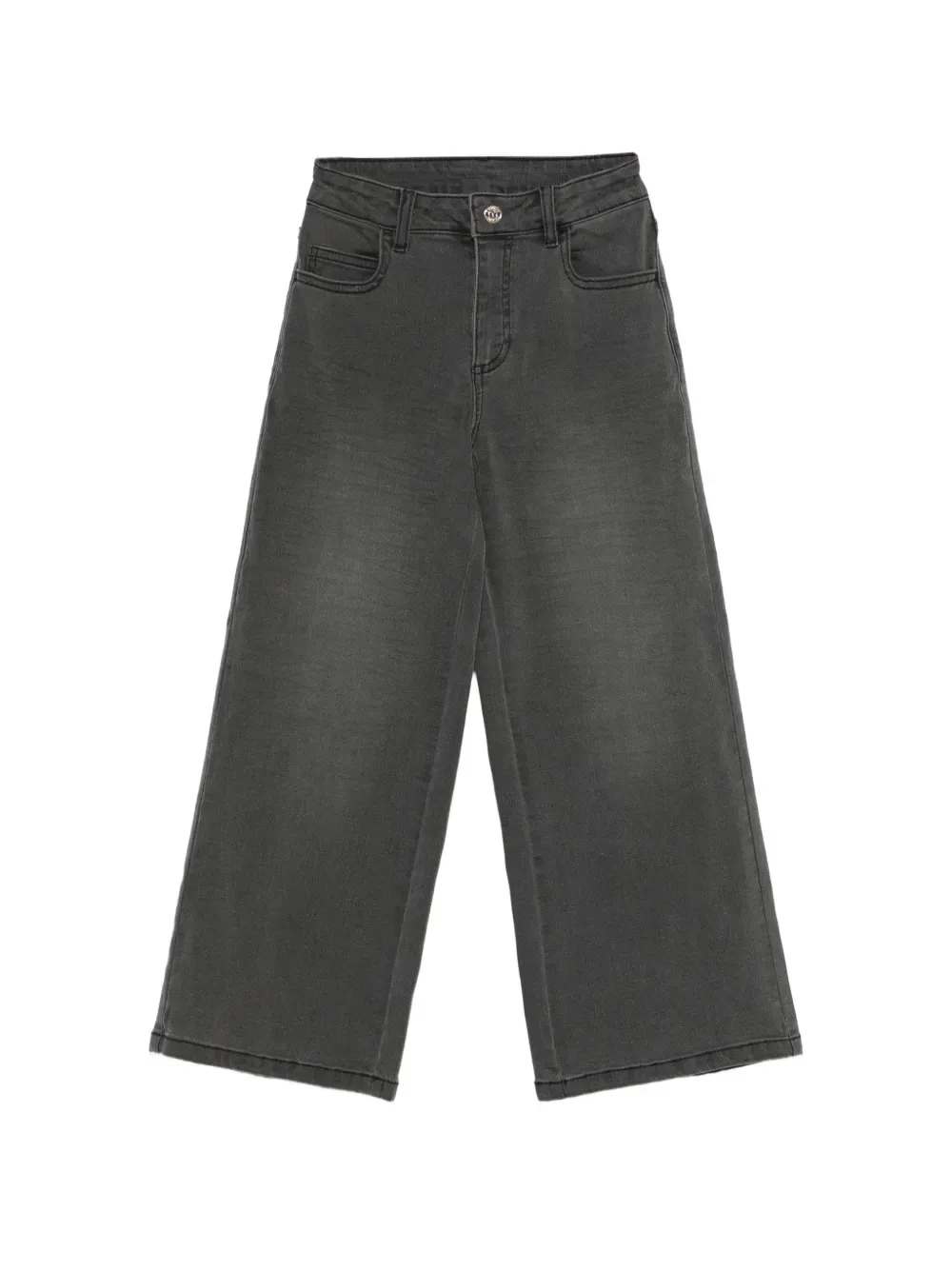 Джинсы широкого кроя TWINSET Kids, серый