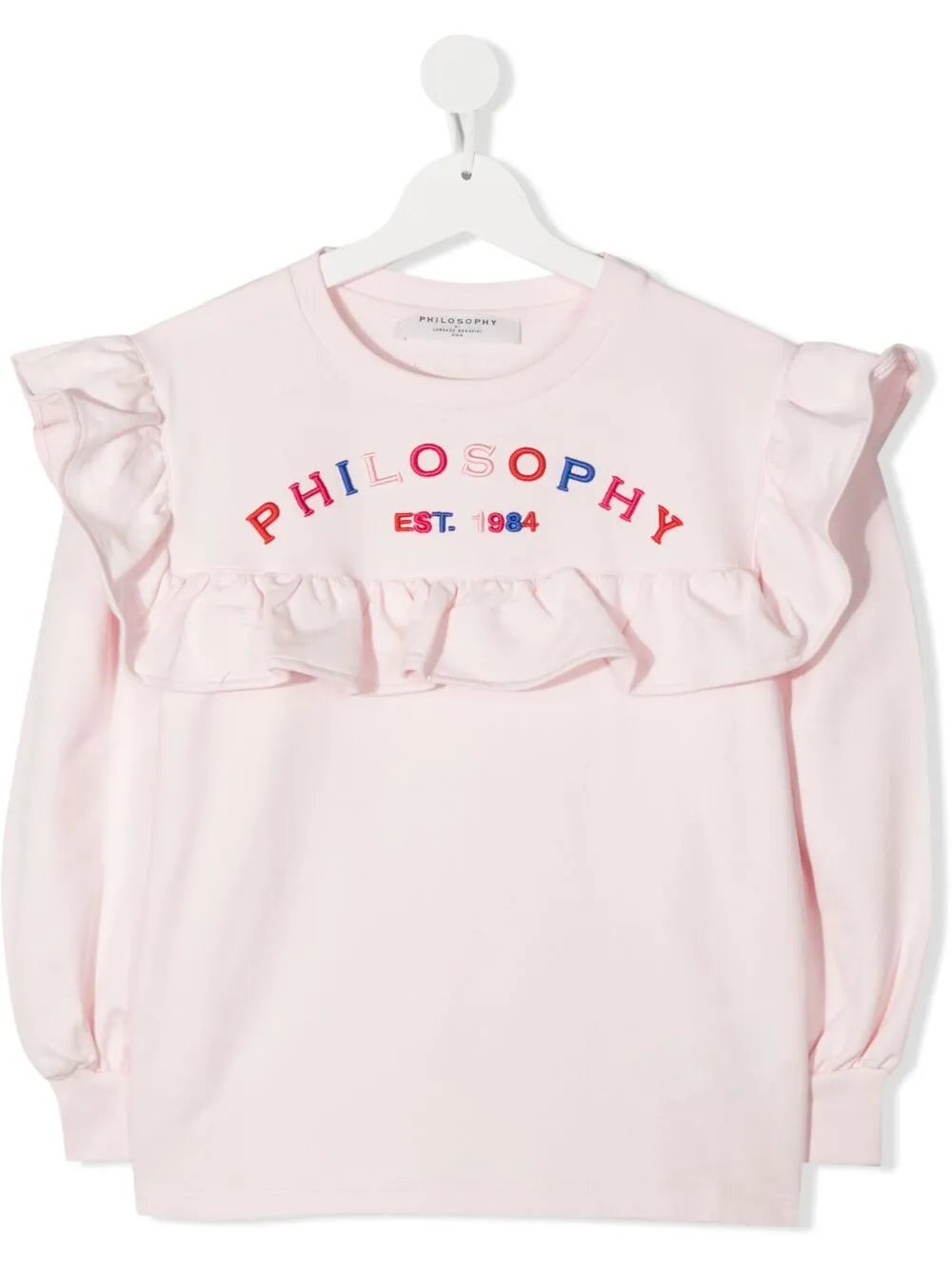 

Джемпер с оборками Philosophy Di Lorenzo Serafini Kids, розовый