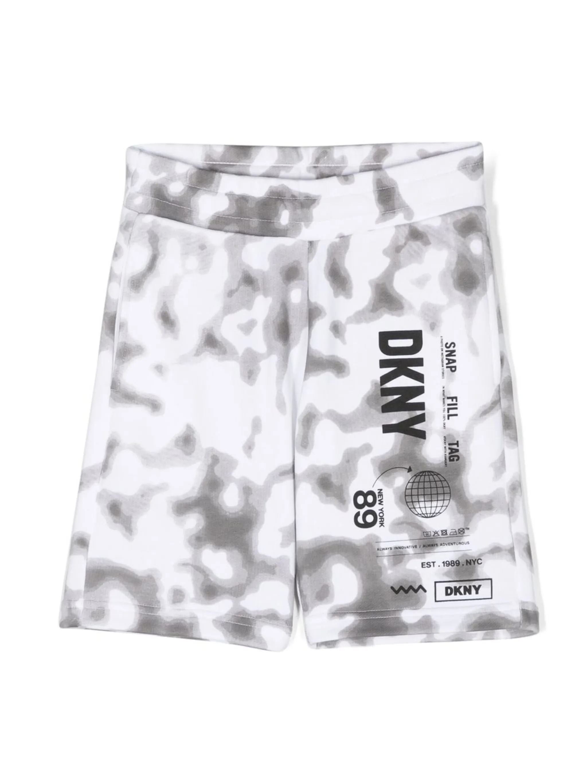 

Шорты-бермуды с логотипом Dkny Kids, белый