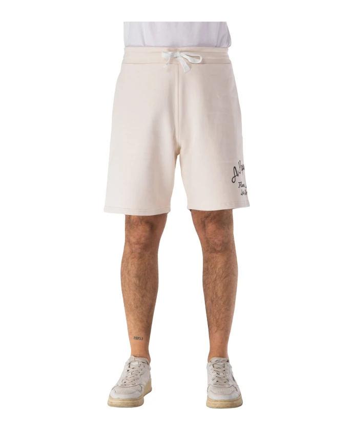 

Повседневные шорты с вышитым логотипом A Paper Kid, белый