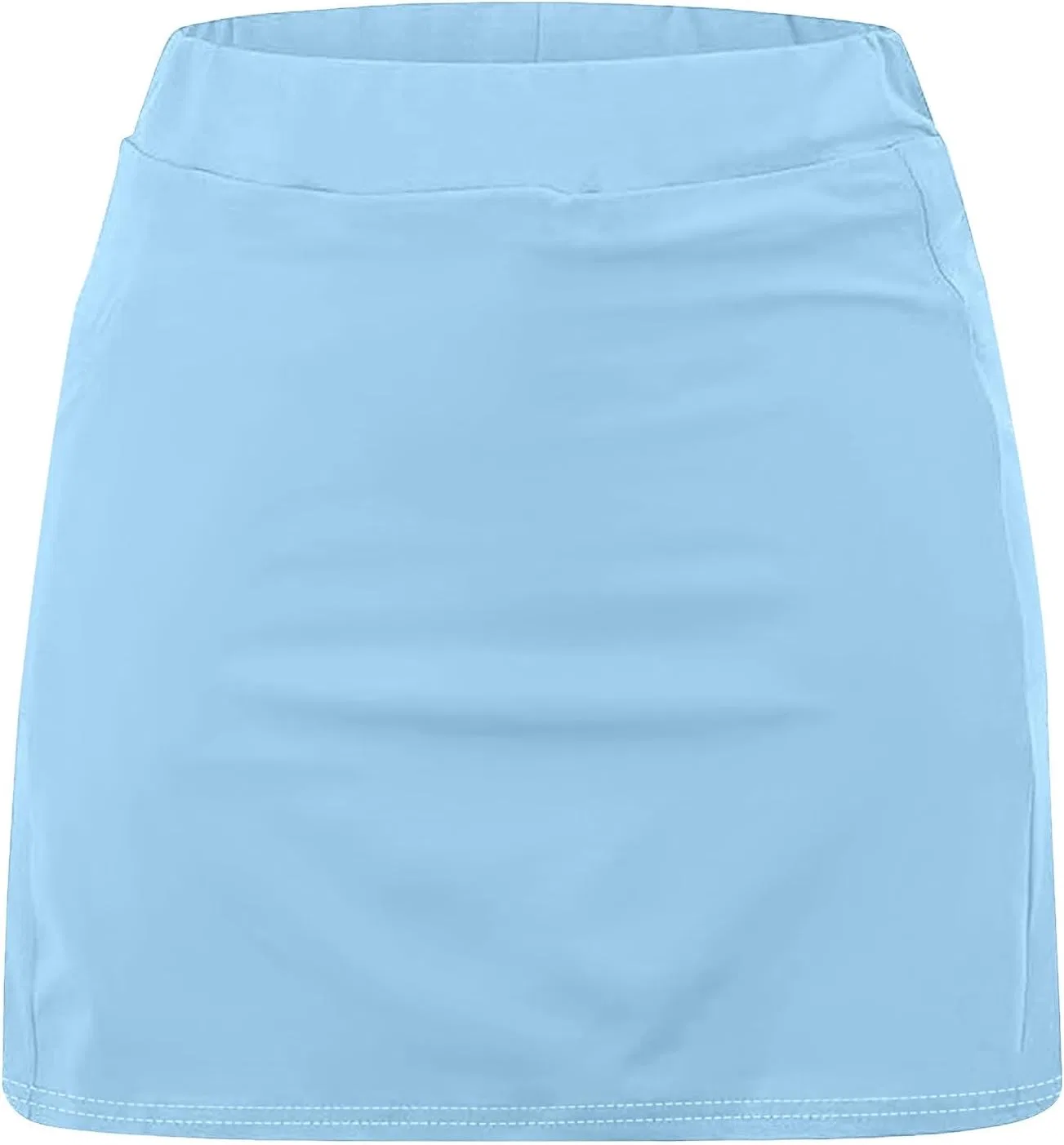 Юбка-шорты теннисная высокая талия Athletic Skirt со встроенными шортами Sky Blue — фото 4