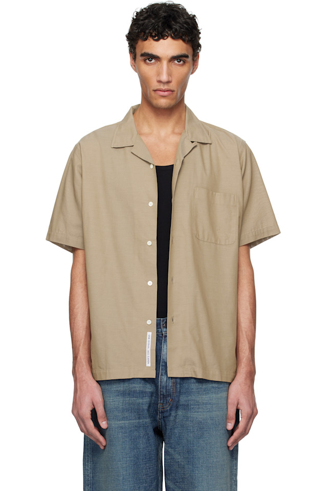 

Открытая панама с коротким рукавом Nanamica, бежевый