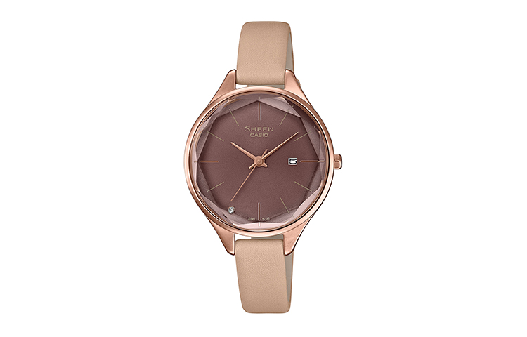 

CASIO Часы Women's SHEEN Coffee Watch, Tan Watch Dial