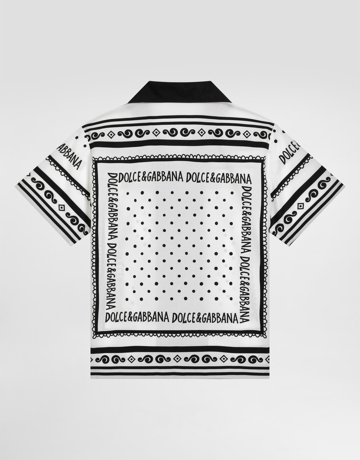Рубашка из поплина с банданным принтом Dolce&Gabbana, мультиколор — фото 2