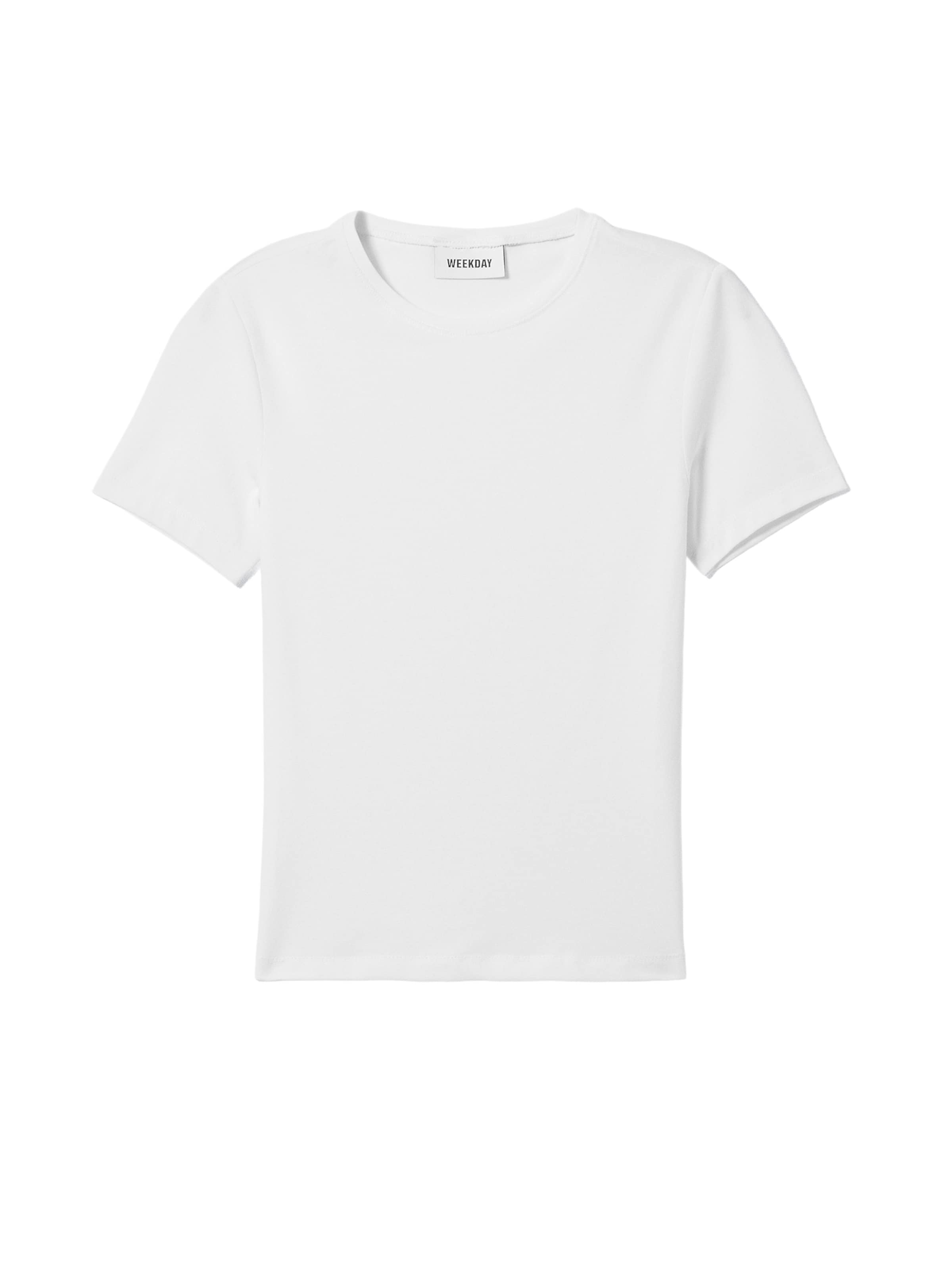 

WEEKDAY Футболка в белом цвете