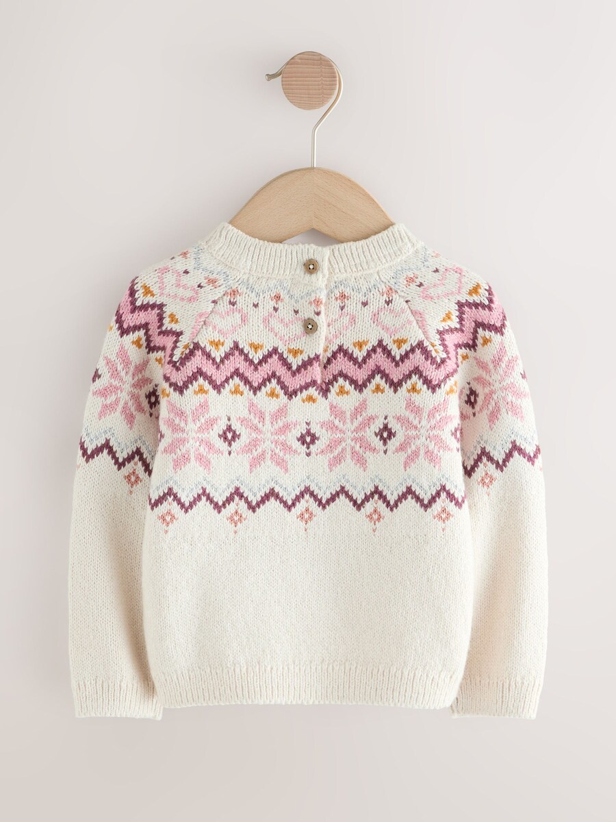 Свитер Next Christmas Fairisle, экрю — фото 2