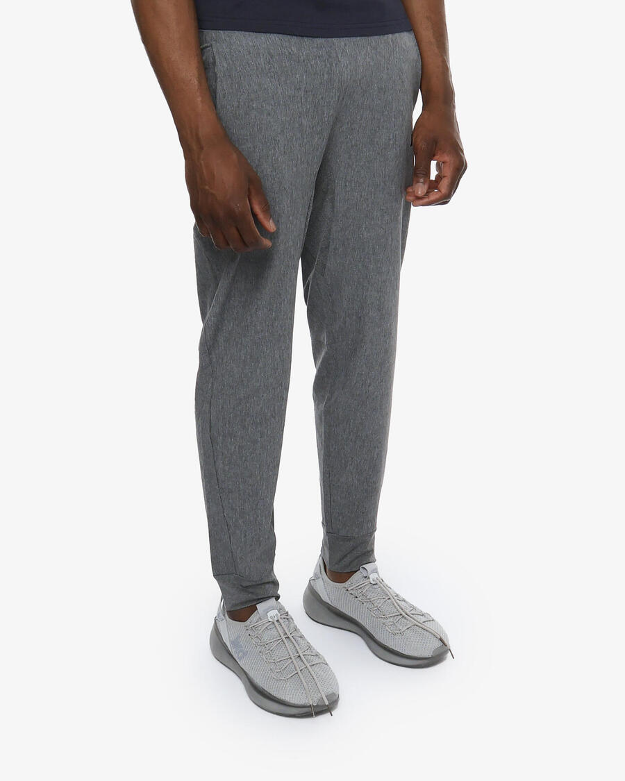 

JAKED Мужские синтетические спортивные брюки меланжевого серого цвета