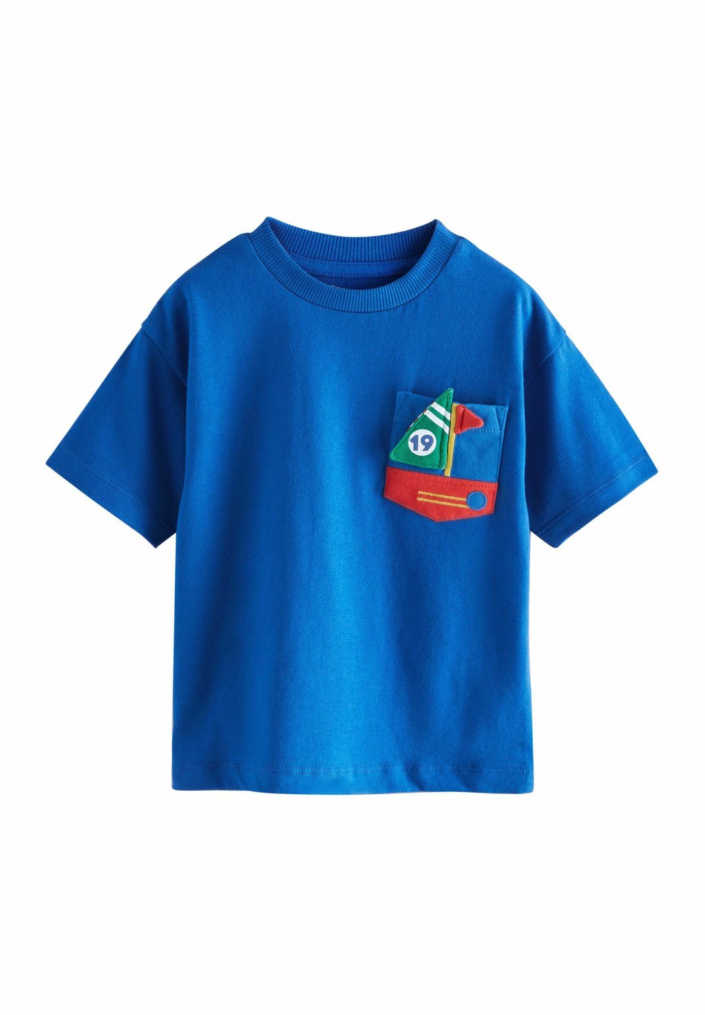 

Футболка с принтом SHORT SLEEVE INTERACTIVE APPLIQUÉ Next, синий