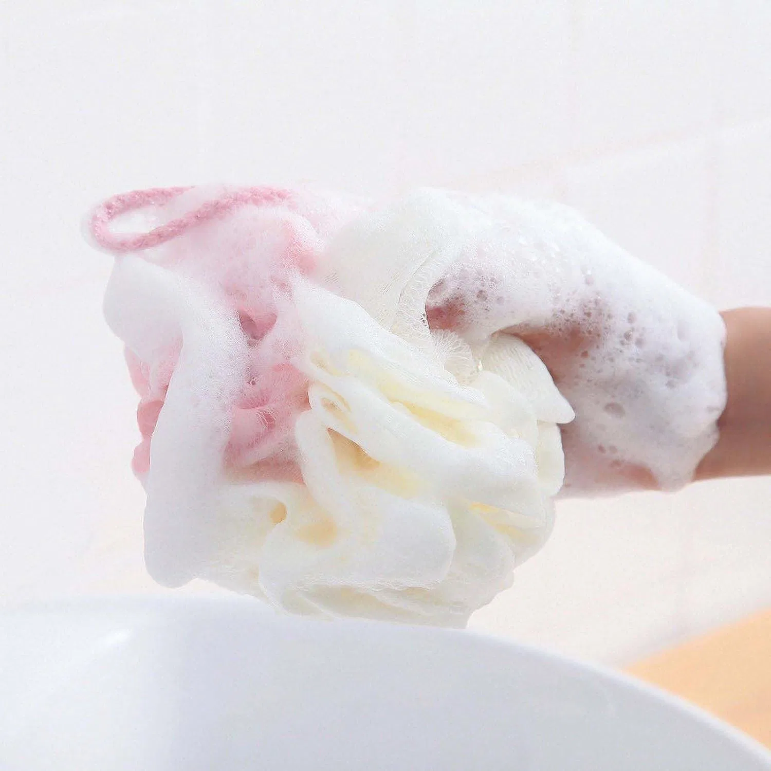 Большие мочалки-губки Loofah для душа, 4 шт. Generisch, A 4Pcs — фото 2