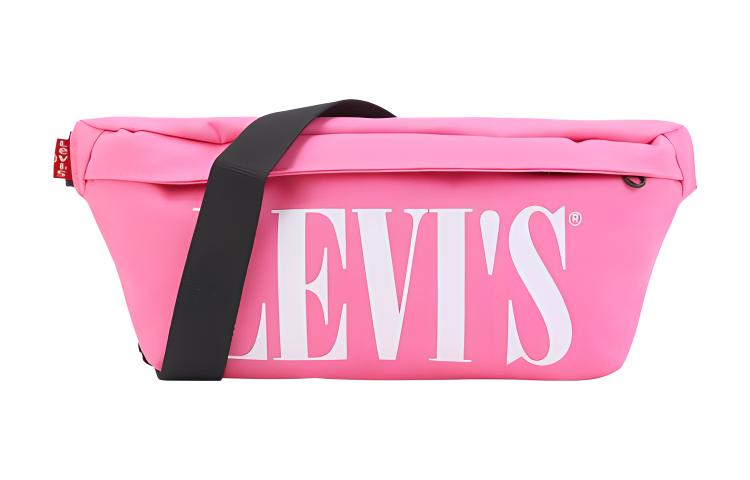 

Levis Сумка-слинг Levi's из полиэстера, на одно плечо, через плечо, поясная сумка, стандартный размер, унисекс, розовый