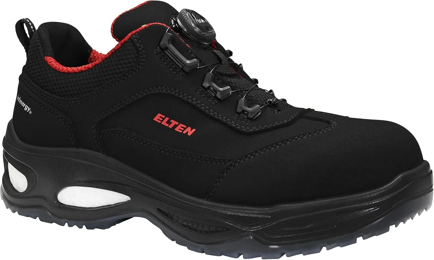 Защитная обувь ELTEN Owen BOA Black Low ESD S2 для мужчин и женщин, текстиль, пластиковые носки (легче стальной), легкая, классический размер 41, черная, черный