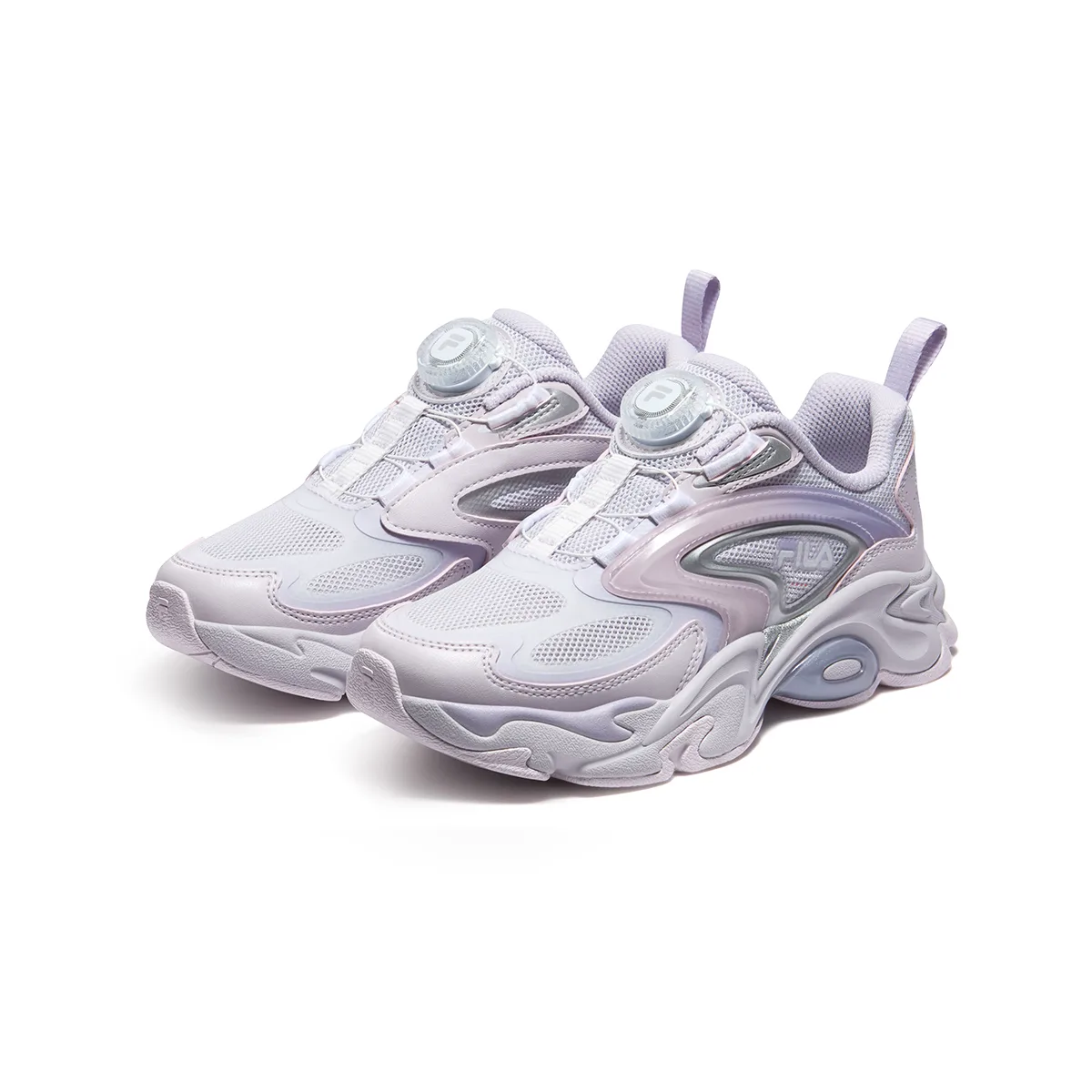 Heritage FHT Synthetic Leather, Textile Running Shoes Kids' FILA KIDS, f-sw sky синий/fila белый