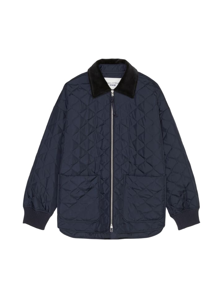 

Куртка Marc O'Polo DENIM Steppjacke mit Cordkragen relaxed, цвет Blue Depths