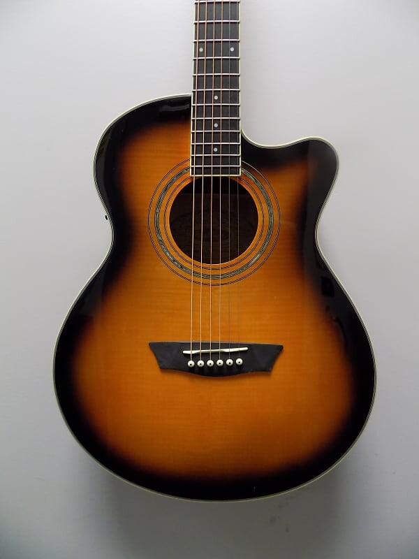 

Акустическая гитара Washburn Festival EA15 Acoustic Electric Guitar w/ Cutaway - Tobacco Burst