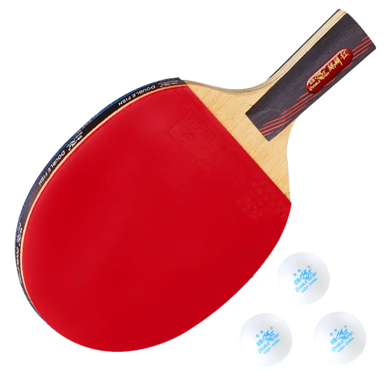 

Ракетка для настольного тенниса DOUBLEFISH All Wood DOUBLE FISH, [gift box set-qilin красный]horizontal single shot