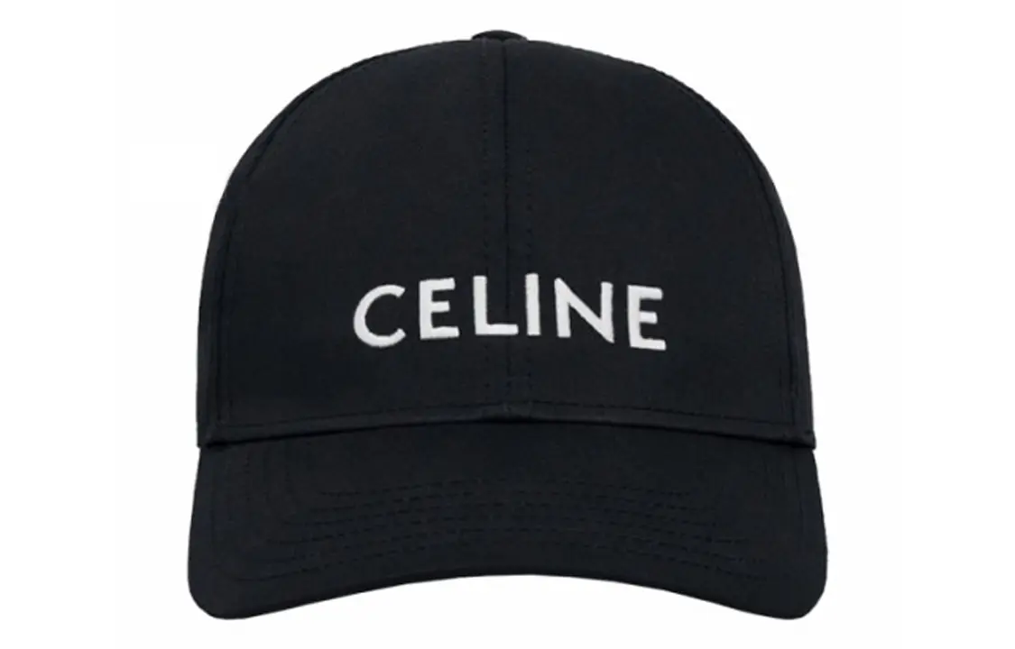 

CELINE Хлопковая бейсболка черная, Black