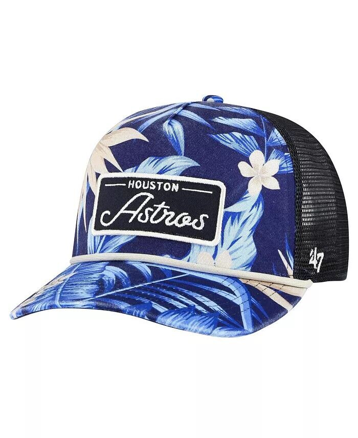 

Мужская темно-синяя регулируемая шляпа Houston Astros Tropicalia Trucker Hitch '47 Brand, синий