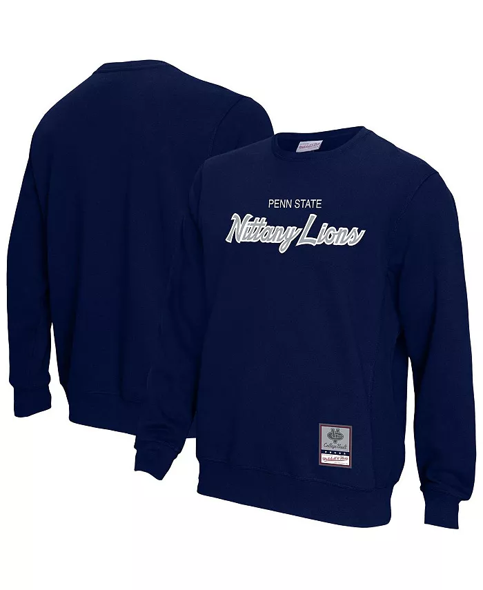 

Мужская толстовка с капюшоном Penn State Nittany Lions Elite Script, темно-синяя Mitchell & Ness